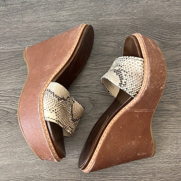 Prada Snakeskin Platform Wedge - Picture 6 of 9